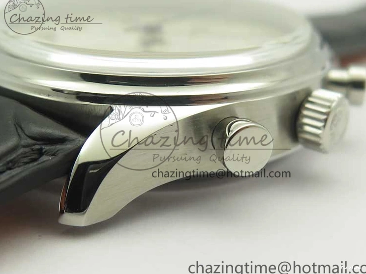 MIROTIME 0110 Portugieser Chrono  42 IW390403 ZF 1:1 Best Edition White Dial Blue Hand on Black Leather Strap A WellDesigned 7190